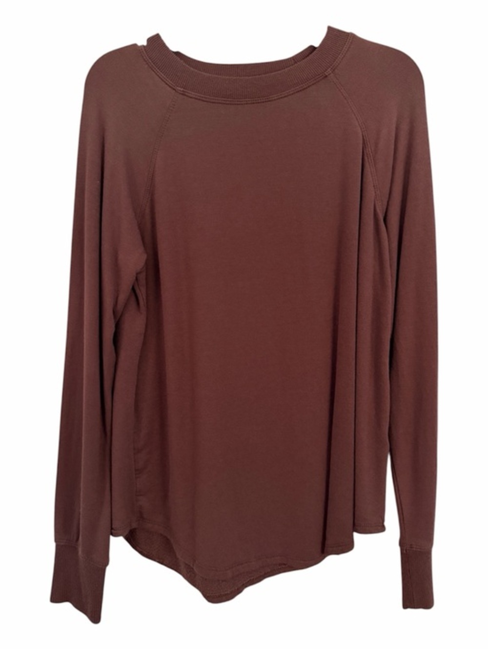 WORKSHOP REPUBLIC XS Brown Raglan Sweatshirt SOFT